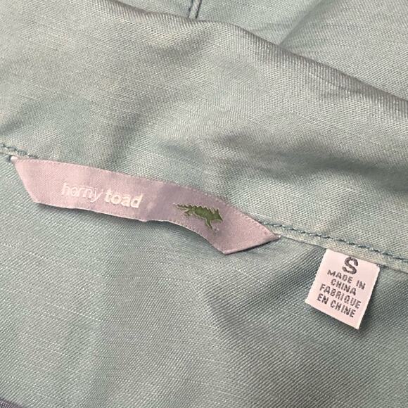 Horny Toad Light Green Button Front Collared Utility Jacket Size Small - Picture 11 of 11